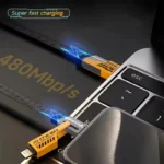 کابل شارژر 4 کاره مدل Flat Wire 4IN1 - تصویر 2
