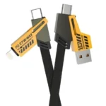 کابل شارژر 4 کاره مدل Flat Wire 4IN1 - تصویر 14