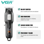 ماشین اصلاح موی سر و صورت شارژی وی جی ار مدل V-918 - تصویر 5