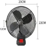 پنکه ۴۸ ولت توری فلزی مدل FAN LITHIUM 3PIN - تصویر 11