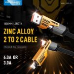 کابل شارژر 4 کاره مدل Flat Wire 4IN1 - تصویر 22