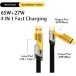 کابل شارژر 4 کاره مدل Flat Wire 4IN1 - تصویر 20