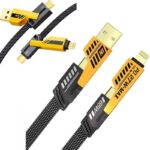 کابل شارژر 4 کاره مدل Flat Wire 4IN1