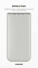 پاوربانک 45 وات سامسونگ مدل Battery Pack EB-P4520 ظرفیت 20000 میلی‌آمپر ساعت - تصویر 27